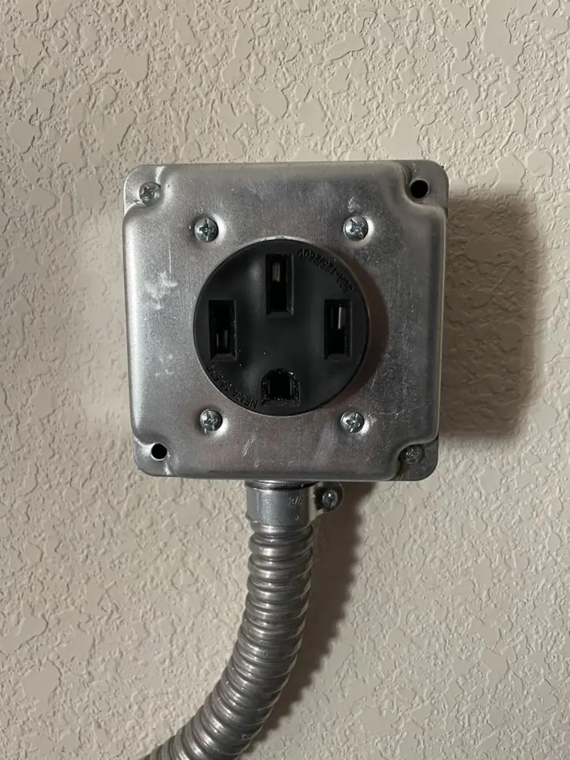 NEMA 14-50 outlet installed for Smart Home Electrical in Marengo
